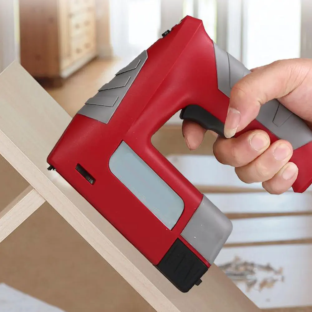 

Woodworking Fixing Electric Nail Tool Electric Brad Stapler USB Rechargeable 4.2V Power Nailer Brad Nailer Ergonomic Hand Slot
