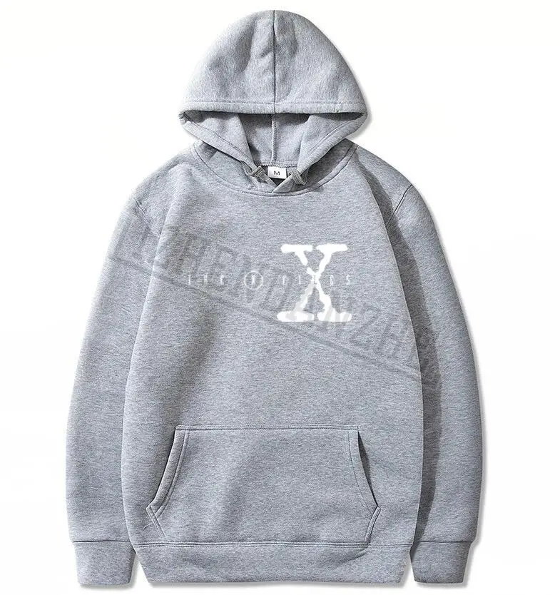 Мужские худи с логотипом сериала The X повседневные толстовки капюшоном на весну и