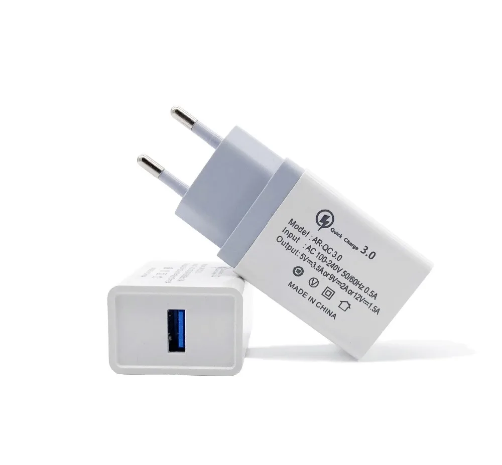 Быстрая зарядка 3,0 USB зарядное устройство QC3.0 Быстрая зарядка EU US вилка адаптер настенное зарядное устройство для мобильного телефона для iPhone samsung Xiaomi huawei