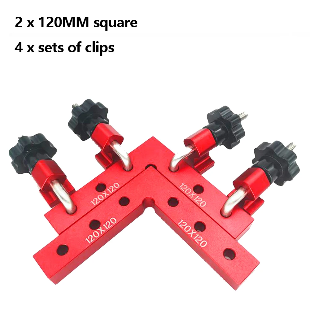 

6PCS New 90 Degree Positioning Squares Woodworking Right Angle Fixing Positioning Panel Fixed Clip With Corner Clamp 120MM