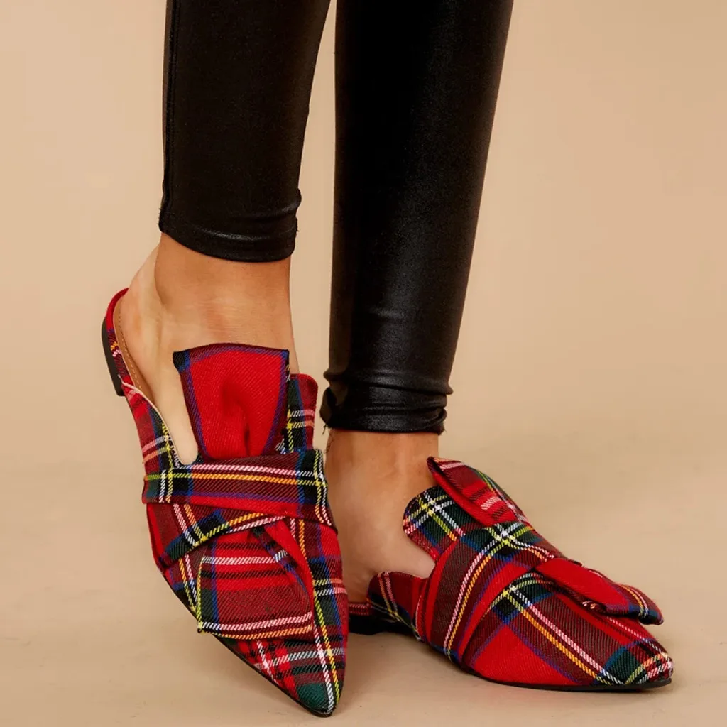 

Women's Plaid Sandals Breathable Pointed Toe Sandals Beach Comfort Sandals Women's Plaid Pointed Toe Cap Toe Sandals