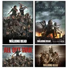 Ходячие мертвецы, комикс, настенный художественный Рисунок, настенный холст, настенный плакат, картины на холсте, украшение для гостиной и спальни