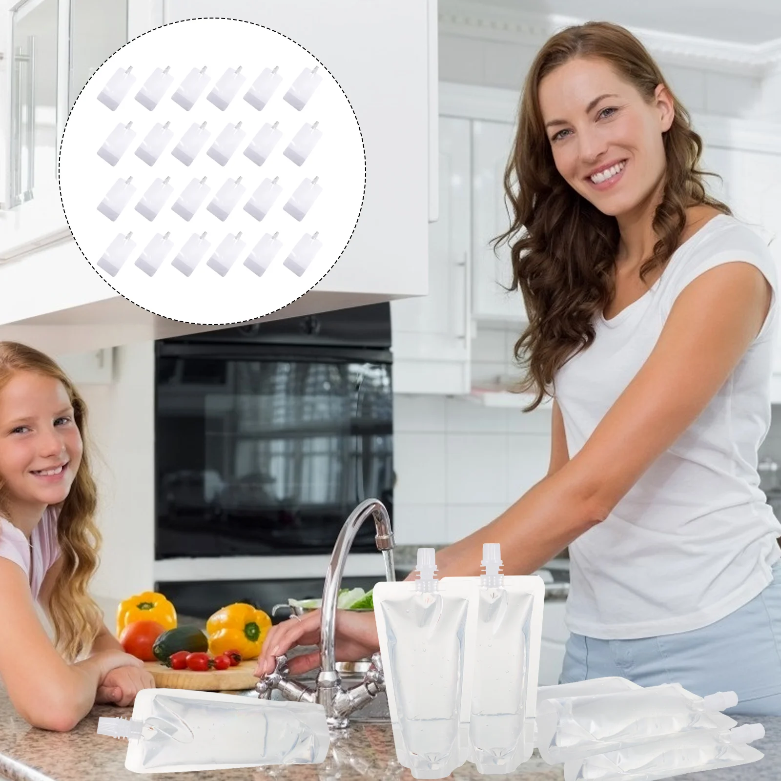 

100 шт., портативные пакеты для жидкости