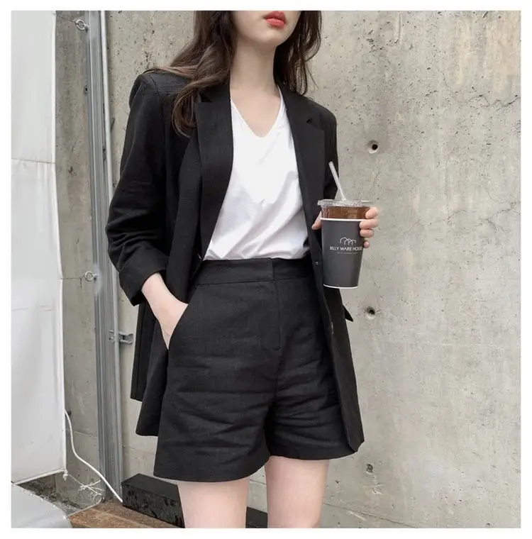 Женский офисный костюм из двух предметов повседневный элегантный комплект