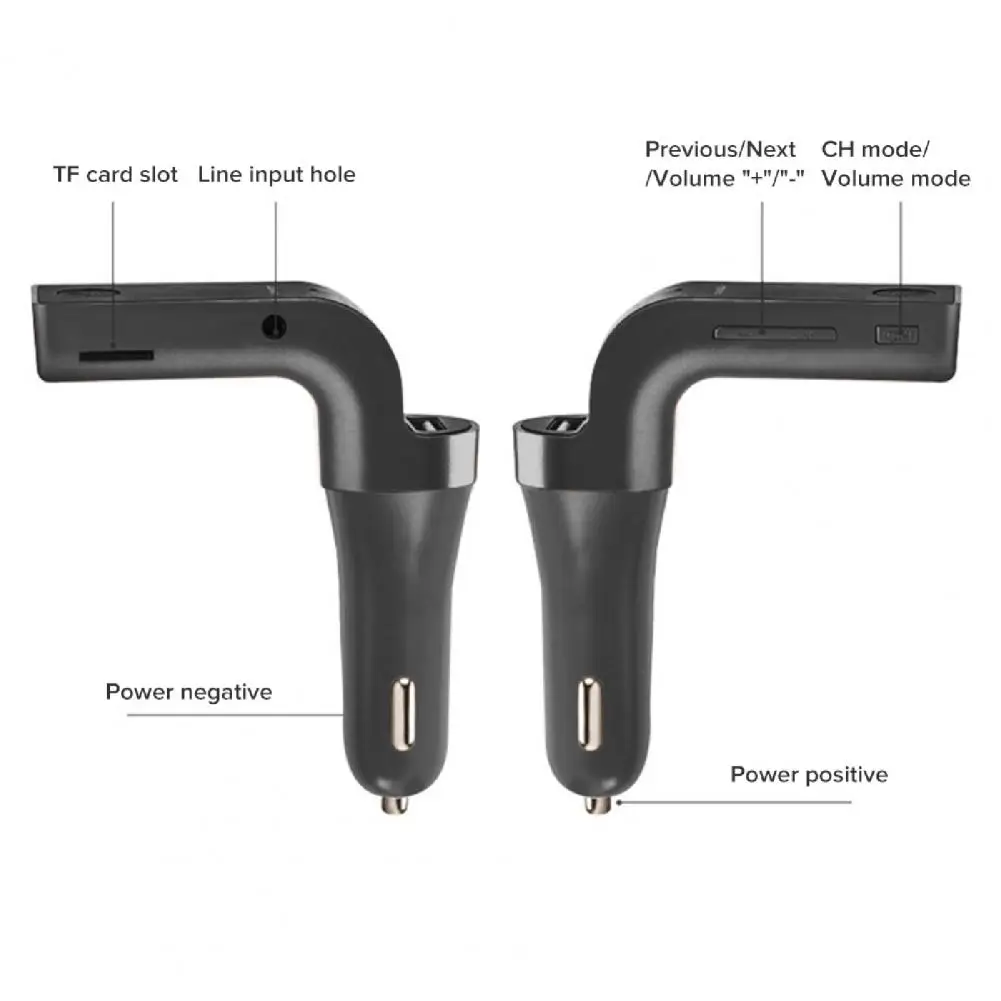 Автомобильный MP3-плеер Многофункциональный беспроводной FM-трансмиттер с