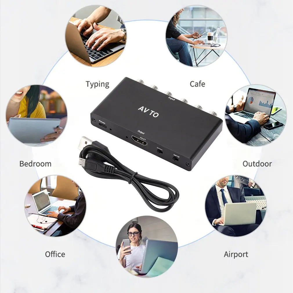 AV-переключатель 2-КАНАЛЬНЫЙ AV-HDMI-совместимый RCA * 2-HDMI-совместимый AV-Переключатель