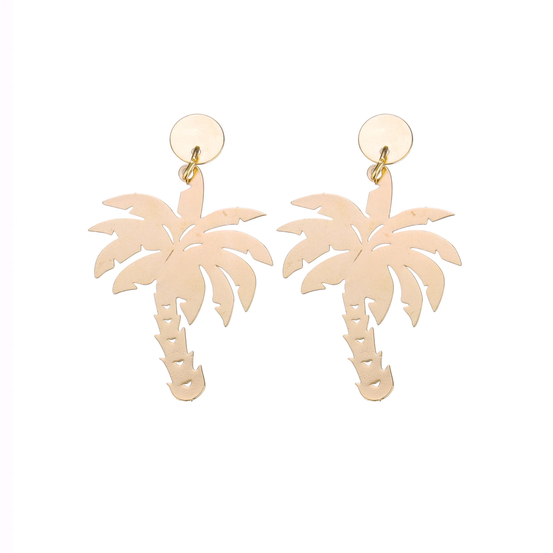 Coconut Gold Sindlan, забавные висячие серьги в виде слона, ананаса, Преувеличенные массивные серьги в виде животных, корейские ювелирные изделия, серьги для женщин - Окраска металла: Coconut Gold