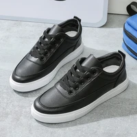 casual shoes mens leather shoe white sneakers men black leather shoes men trainers cheap new goods 2020 fashion simple shoes