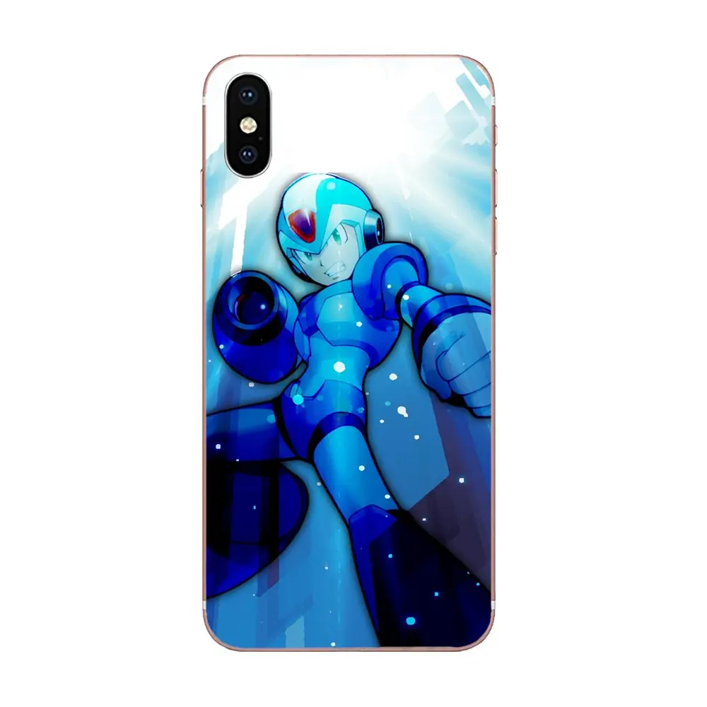 Megaman Mega Man X Черный Мягкий чехол для сотового телефона Apple IPhone XS Max XR 4 4s 5 5C 5S SE 6 6S 7 8 Plus