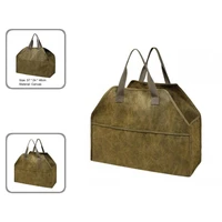 stain proof easy to store sturdy log tote carrying holder for outdoor