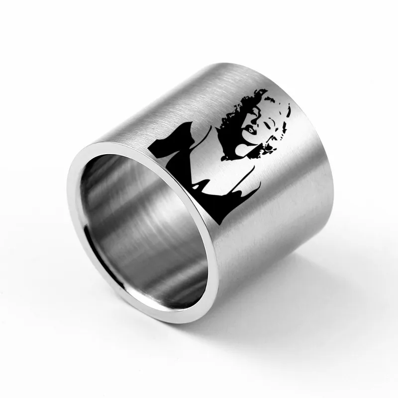 18 мм тусклый серебряный цвет титановое кольцо для мужчин|Обручальные кольца| |