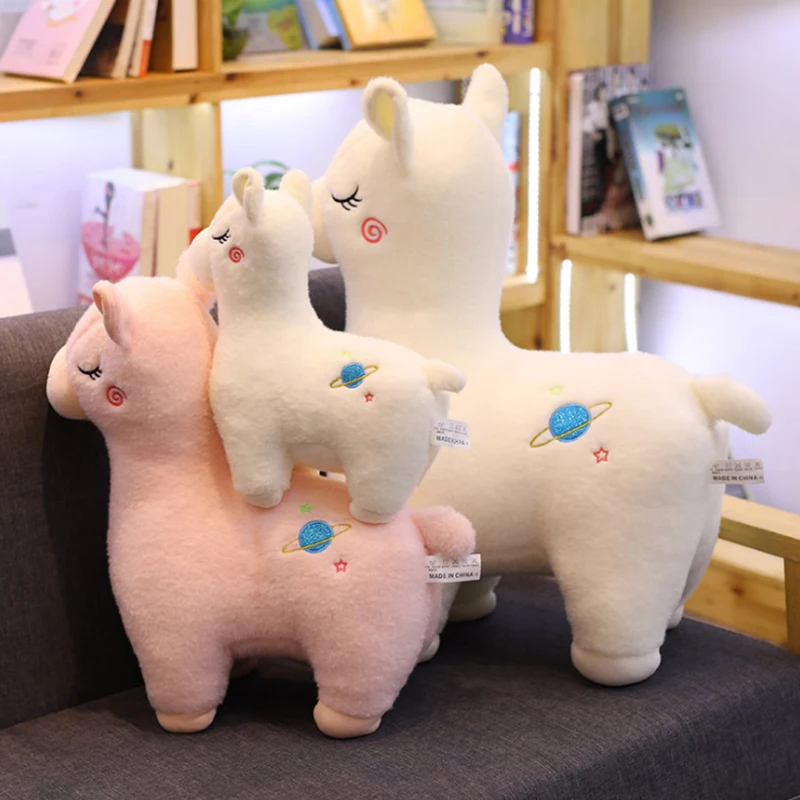 

10-55CM Cute Alpaca Camel Plush Toy Doll Pillow Cushion Stuffed Soft Animal Toy Sofa Home Car Decoration Plush Toy Birthday Gift