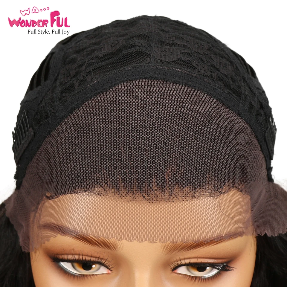 

Wonderful Brazilian Natural Wave Remy Hair 13*4 Lace Frontal Wigs Human Hair Wavy Wigs 100% Human Hair Lace Wigs For Black Women