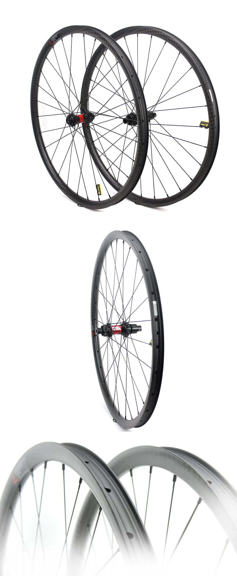 Go-proe 27,5 er 650B углеродная MTB велосипедная колесо 28,61*22 мм обод для колеса горного велосипеда с DT Swiss 240 Центральный замок ступицы или 6 болтов