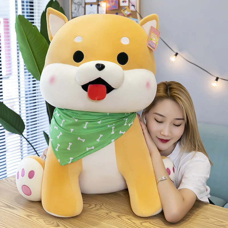 

Creative Plush Dog Shiba Inu Stuffed Toys Cute Sofa Cushion/pillow Living Room Decor Photography Props Kids Christmas Gifts
