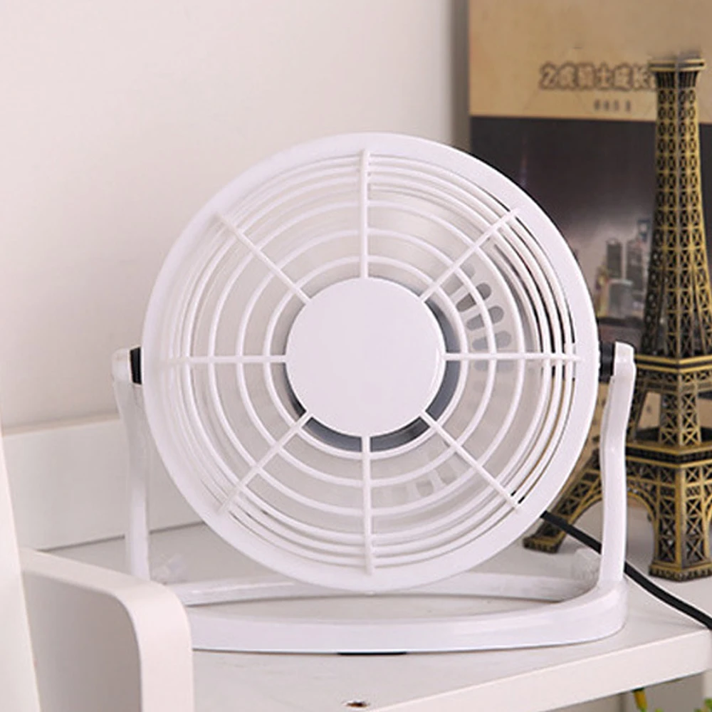 Настольный мини вентилятор с питанием от USB портативный охлаждающий вращением на
