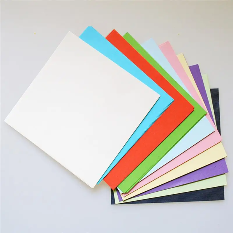 100 шт. детская цветная бумага для детского сада ручная творчества игровая