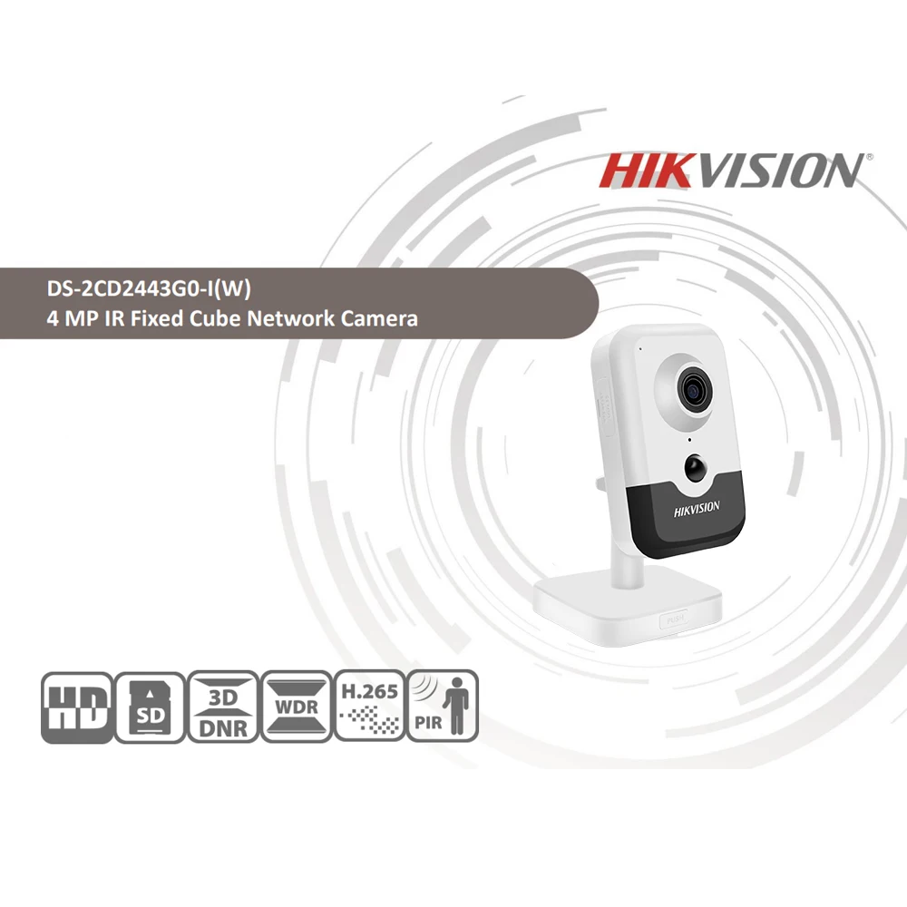 Hikvision оригинальная 4MP беспроводная камера видеонаблюдения DS 2CD2443G0 IW встроенный