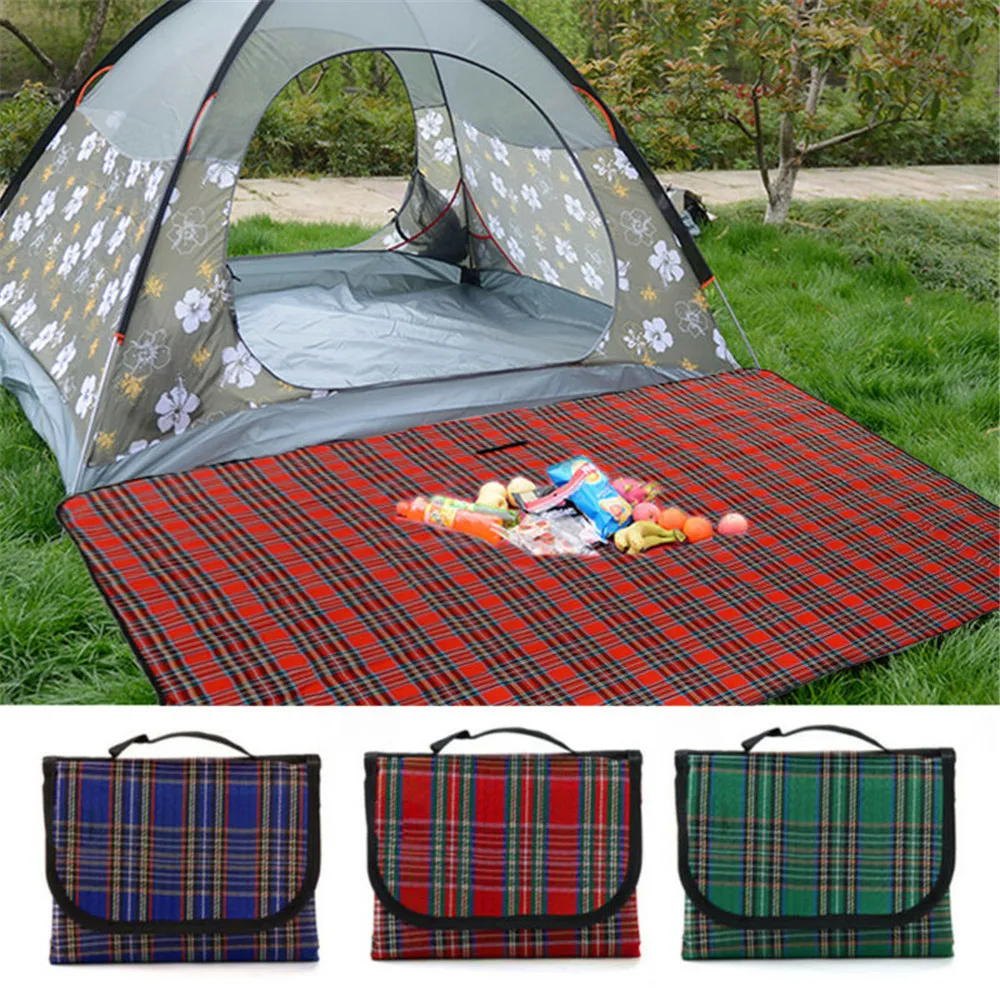 

150x200cm Camping Mat Plaid Folding Camping Mattress Baby Climb Outdoor Waterproof sandproof Beach Mat For Multiplayer Picnic