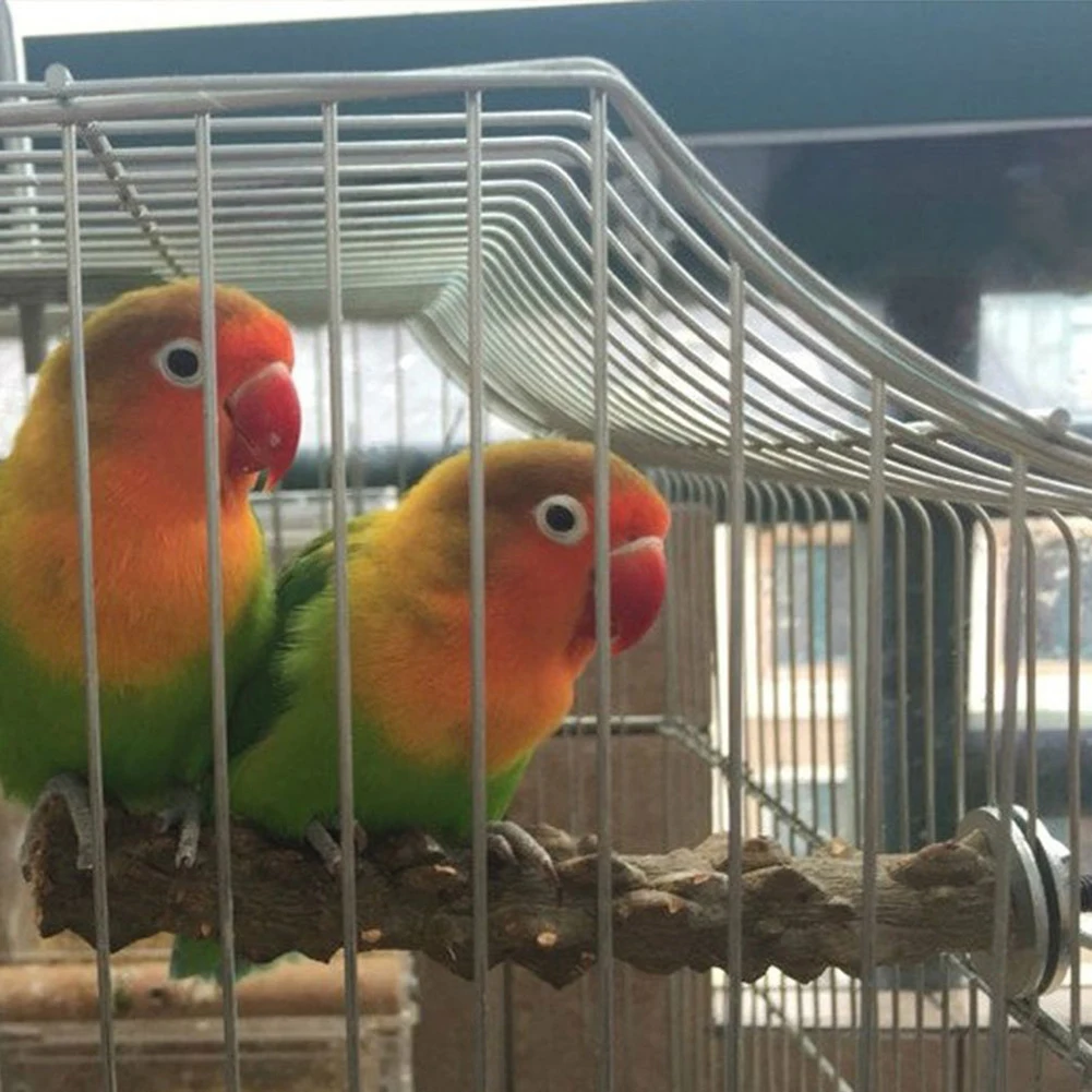 Pet Bird Parrot Stand Perch Stick Platform Grinding Paw Cage Hanging Chew Toy