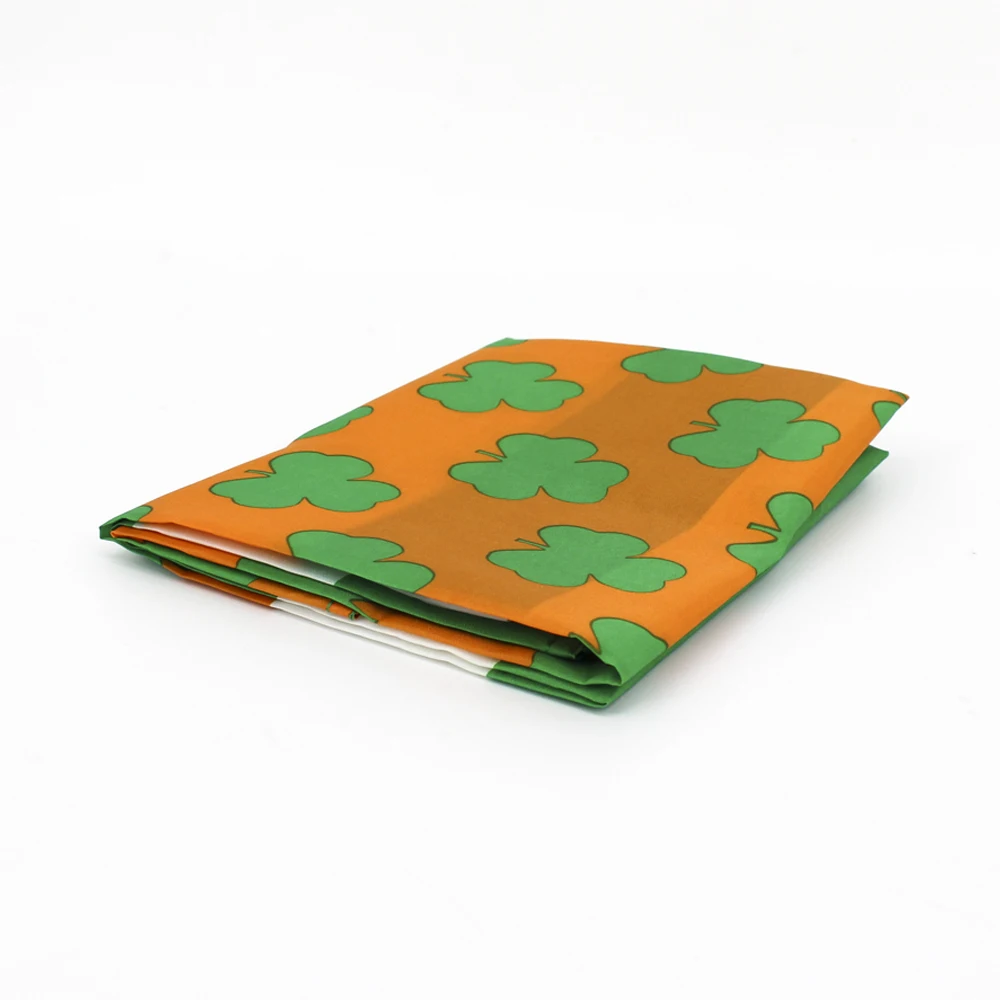 

Xxflag 3X5Fts 90X150cm Irish American Green Shamrock USA Flag