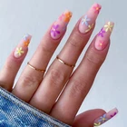 24 шт., накладные ногти в стиле Харадзюку для женщин