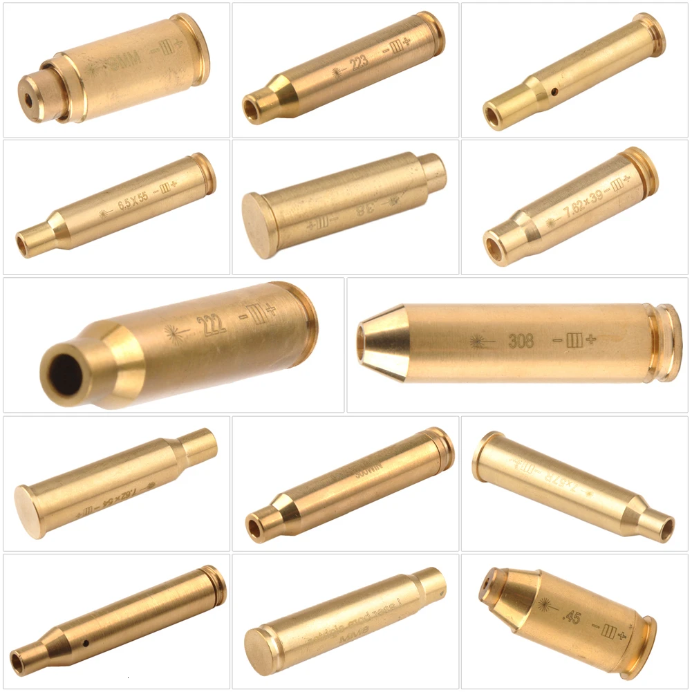 Новый красный точечный лазерный латунный Boresight картридж 8 мм 9 мм. 308 6 5X55. 223. 38 7 62X54
