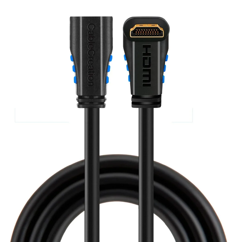 Удлинительный кабель HDMI 2 0 с углом вверх 270 градусов 4K(60 Гц) Папа мама 3D видео Ethernet