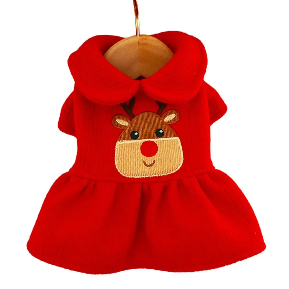 Рождественская одежда для домашних животных с капюшоном костюм Чихуахуа корги