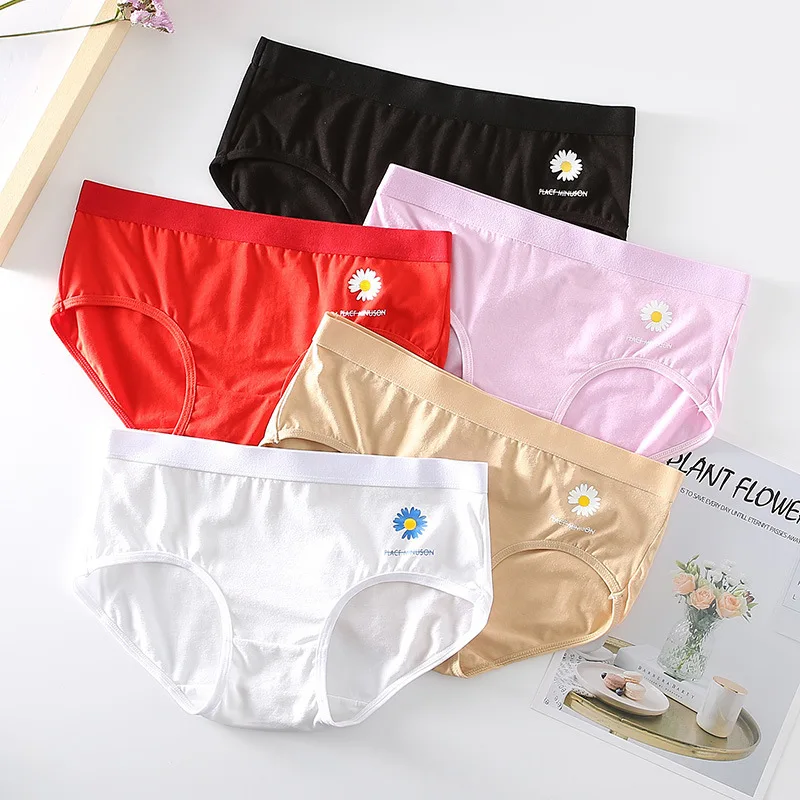 Женское нижнее белье для мальчиков хлопковые трусы со средней талией девочек с