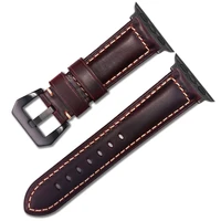 vintage band for apple watch series 5 4 3 2 1 38mm 44mm 40mm 42mm replacement accessories genuine leather strap for iwatch band