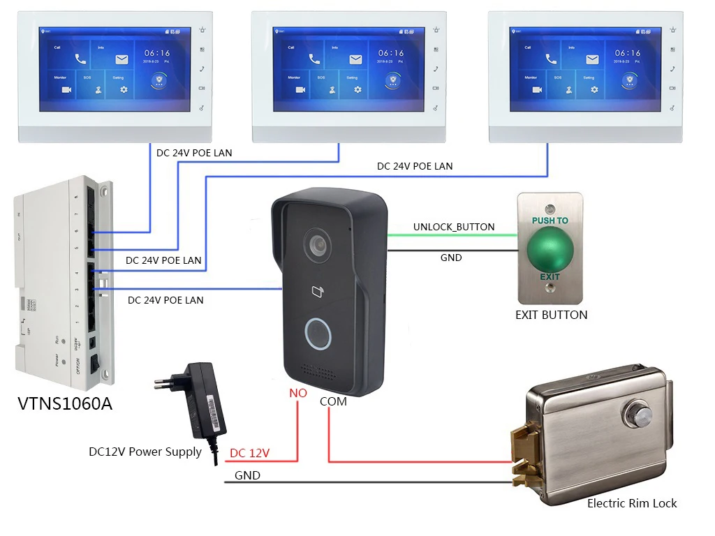 DH логотип многоязычный VTO2111D-W HD IP вилла WiFi дверной звонок, IP видеосвязь, ip-домофон, P2P Облако, вилла наружная станция