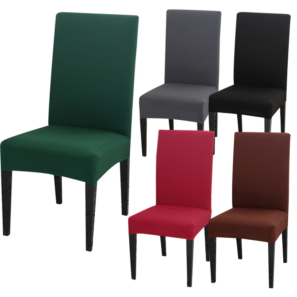 Чехол для стула 4/6 шт. полиэфирные волокна чехлы сидений растягивающиеся съемные