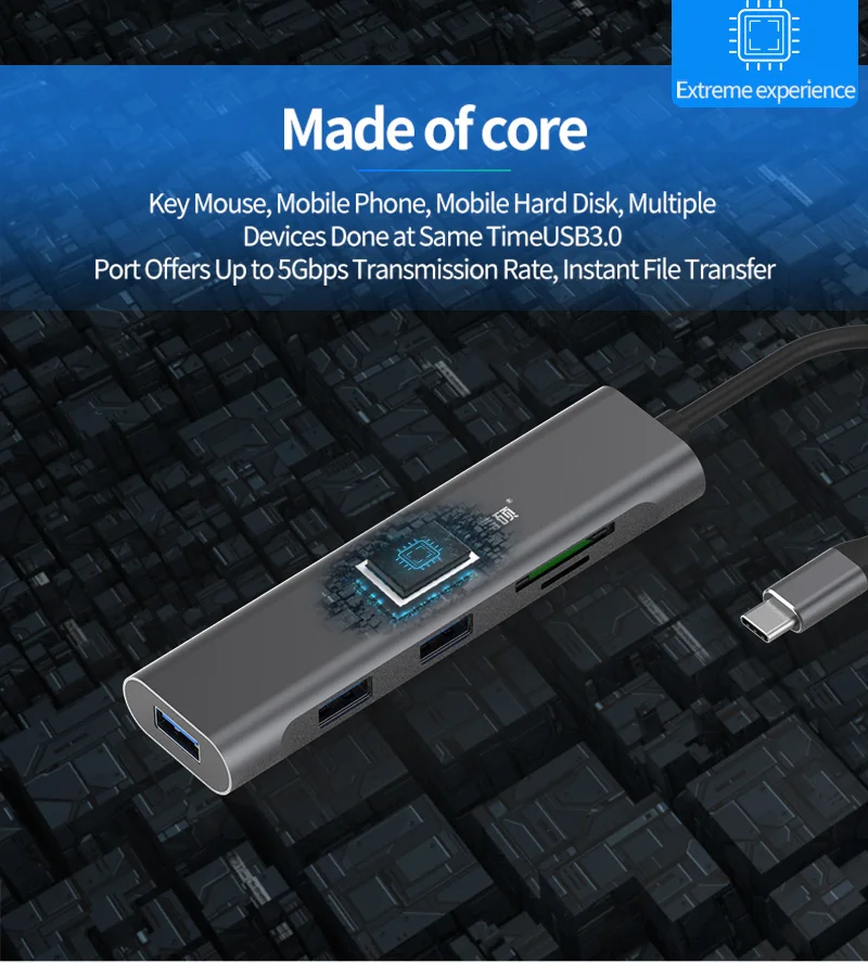 9 в 1 Алюминиевый Usb type-c док-станция для ноутбука USB 3,0 HDMI TF LAN PD usb-концентратор для Macbook huawei XiaoMi DELL Поверхностная док-станция