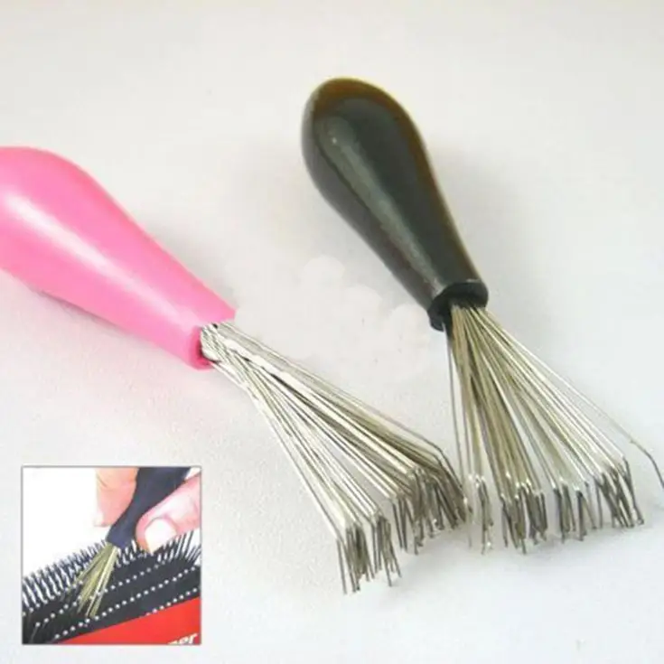 

New Hair Brush Comb Cleaner Embedded Tool Plastic Cleaning Removable Handle Hair Care & Styling Tools