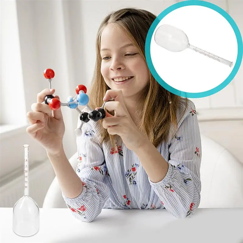 

2pcs Creative Teaching Glass Physics Aids Experiment Accessory Molecular Gap Demonstrator Experiment Tool