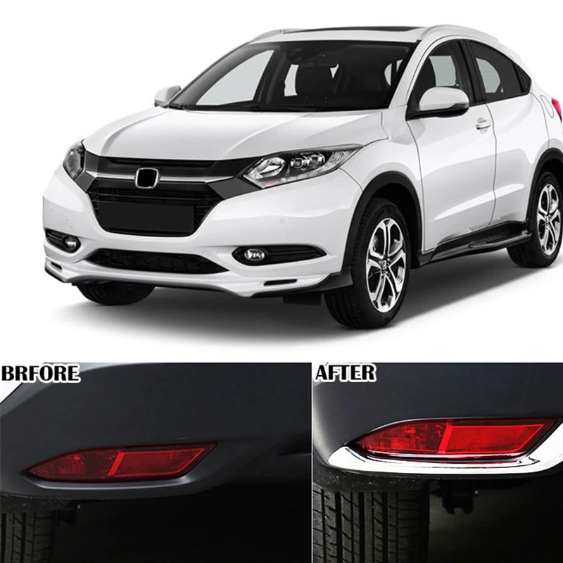 Для Honda HR-V HRV Vezel 2016 2017 2018 хромиросветильник задняя противотуманная фара Накладка