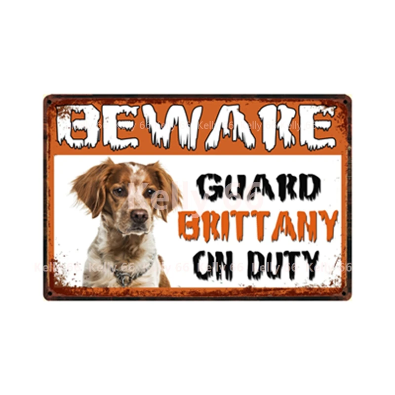 [Kelly66] Остерегайтесь Шиба ину Бретань самоид Хаски мопс на работу металлическая