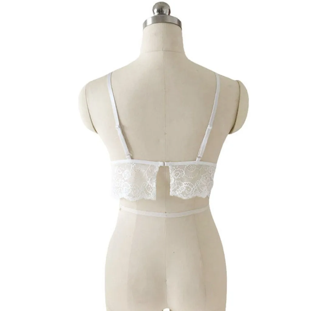 

Underwear For Women Sexy Bralette Unlined Lace Lingerie Bras Intimate Tops Push Up Bra Crop Top 3/4 Cups Female Underwear