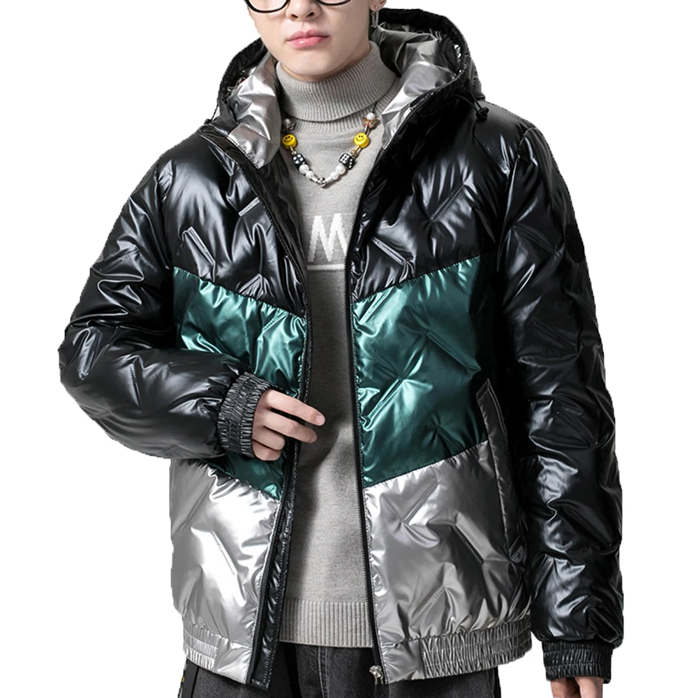 Covrlge Man Duck Down Jacket Light Thick Jackets Men Hooded 90 Fleece Jacket Ins Tooling Trend Big Pocket Down Jacket Men MWY037