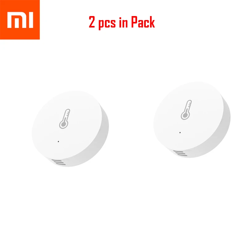 2pcs Xiao mi датчик температуры Hu mi dity Zigbee Беспроводной интеллектуальный mi ni детектор окружающей среды для Smart mi Home приложение управления - Color: 2pcs