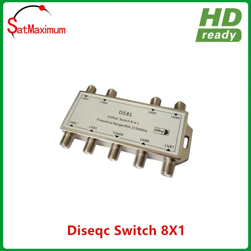 Спутниковая тарелка 8x1 DiSEqC Switch 8 в 1 мультипереключатель/FTA|diseqc switch 8|multiswitch satsat