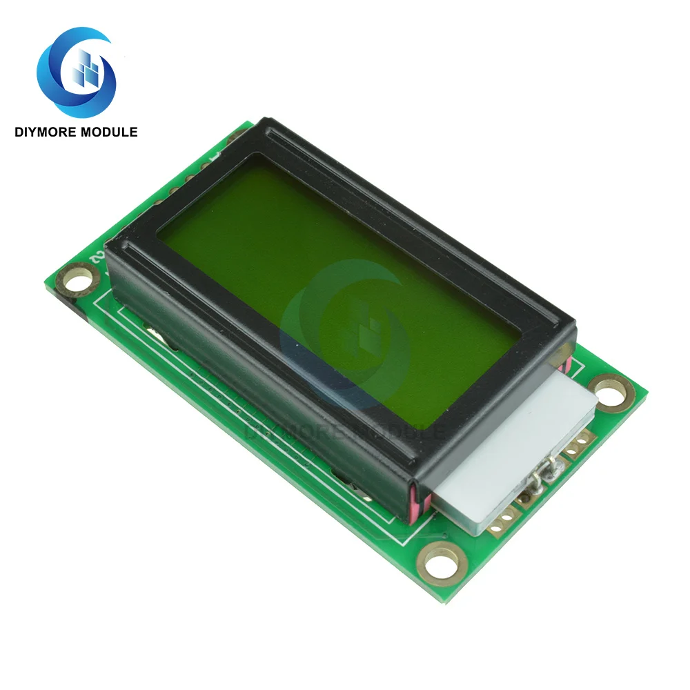 Модуль ЖК-дисплея 0802 8*2 символов Синий/Желтый экран 3 В/5 В монитор с подсветкой для