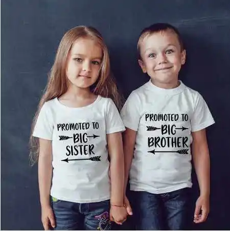 Детская футболка с надписью prograded To Big Brother/sister для маленьких мальчиков и девочек