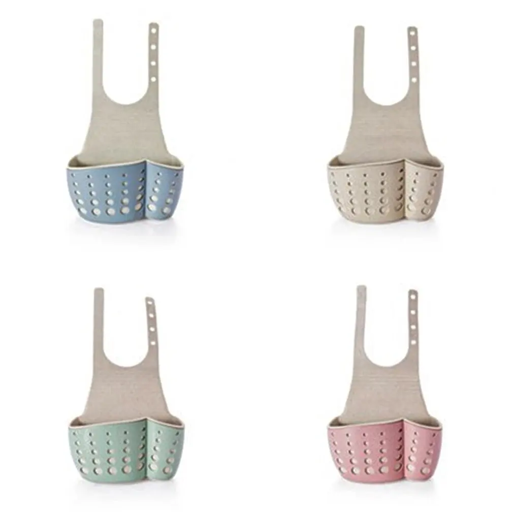 

Kitchen Shelving Storage Bag Sponge Holder Hanging Basket Sucker Sink Drain Basket Home Practical Storage Basket