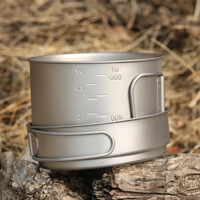The Best Ultralight Backpacking Cookware and Titanium Pots 900ml Outdoor Cooking Pot with Fire Pan for sale | Спорт и развлечения