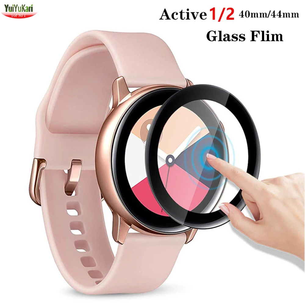 Стекло для Samsung Galaxy Watch Active 2 44 мм 40 мм/46 мм/42 мм/3 45 41 Gear S3 Frontier/S2/Sport 3D HD защитная