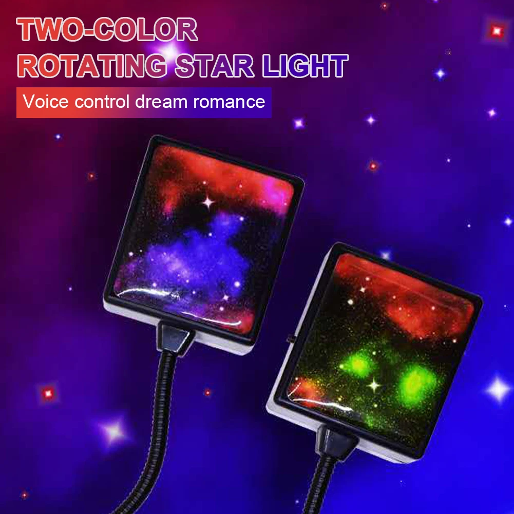 

Car Roof Star Light LED Interior Starry Light 2 Color USB Car Ceiling Atmosphere Projector Light Adjutstable LED Galaxy Lamp