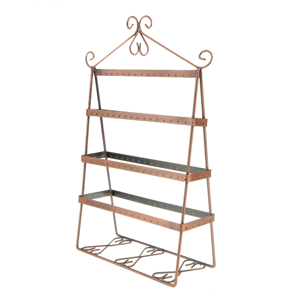 

Vintage Metal Earrings Hanger Jewelry Display Rack Stand Holder Storage Showcase, Home Decoration