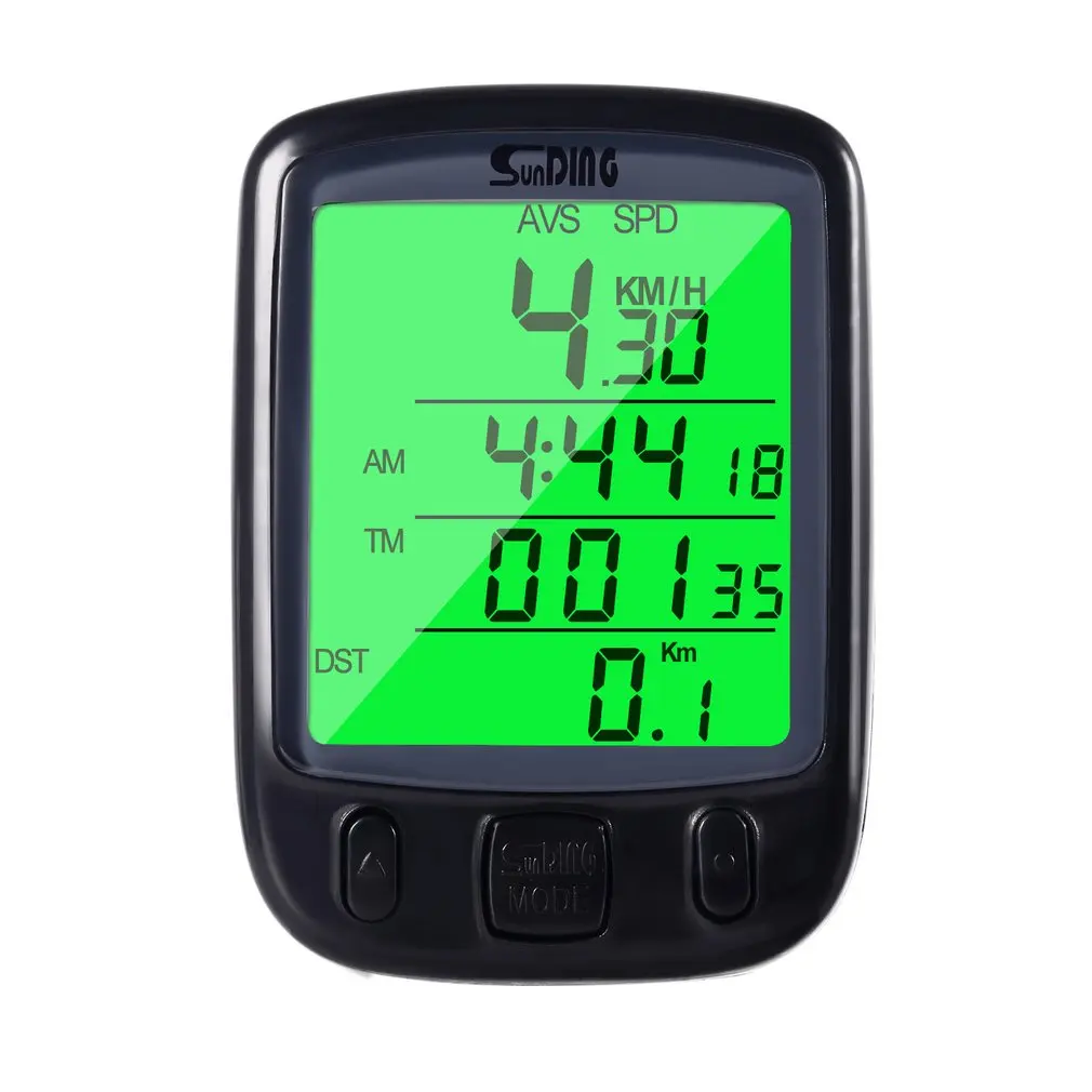 

Cycle Bicycle Bike LCD Computer Odometer Speedometer With Backlight Bikes' Speed Distance And Riding Time